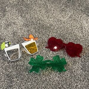 3/$15 Novelty Sunglasses Set (3) Valentine’s Day St Patrick’s Day Cinco DeMayo